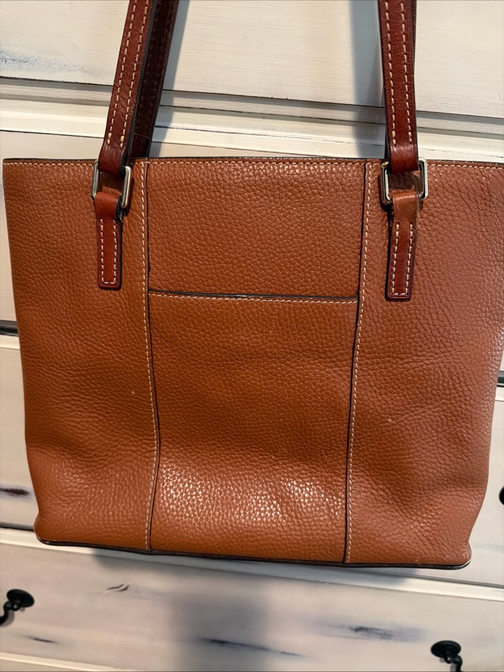 $328 Dooney & Bourke Pebble Grain Small Lexington Leather Tote Bag Caramel - Picture 10 of 16